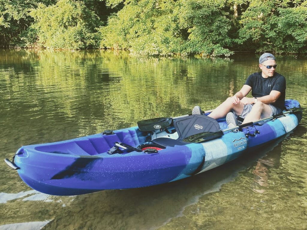 Me in a kayak, getting out in nature.